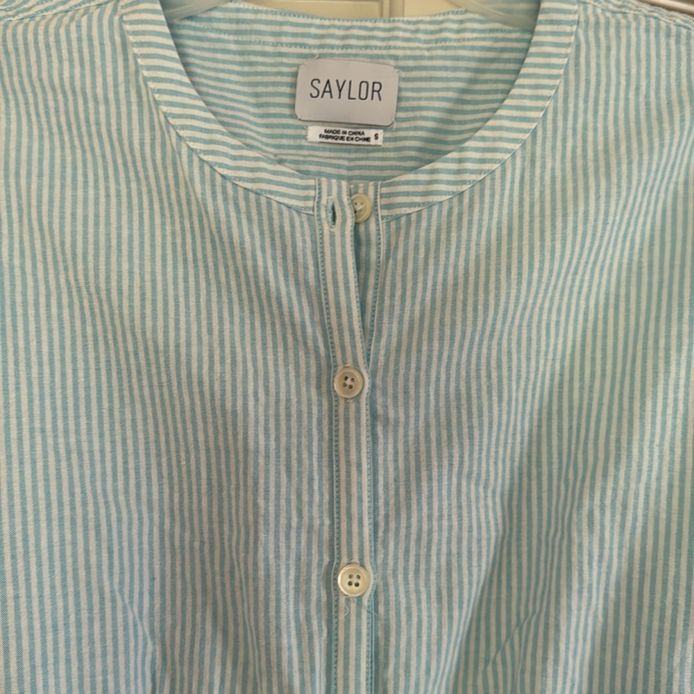 Saylor Blue Ruffle Dress - Picture 4 of 5